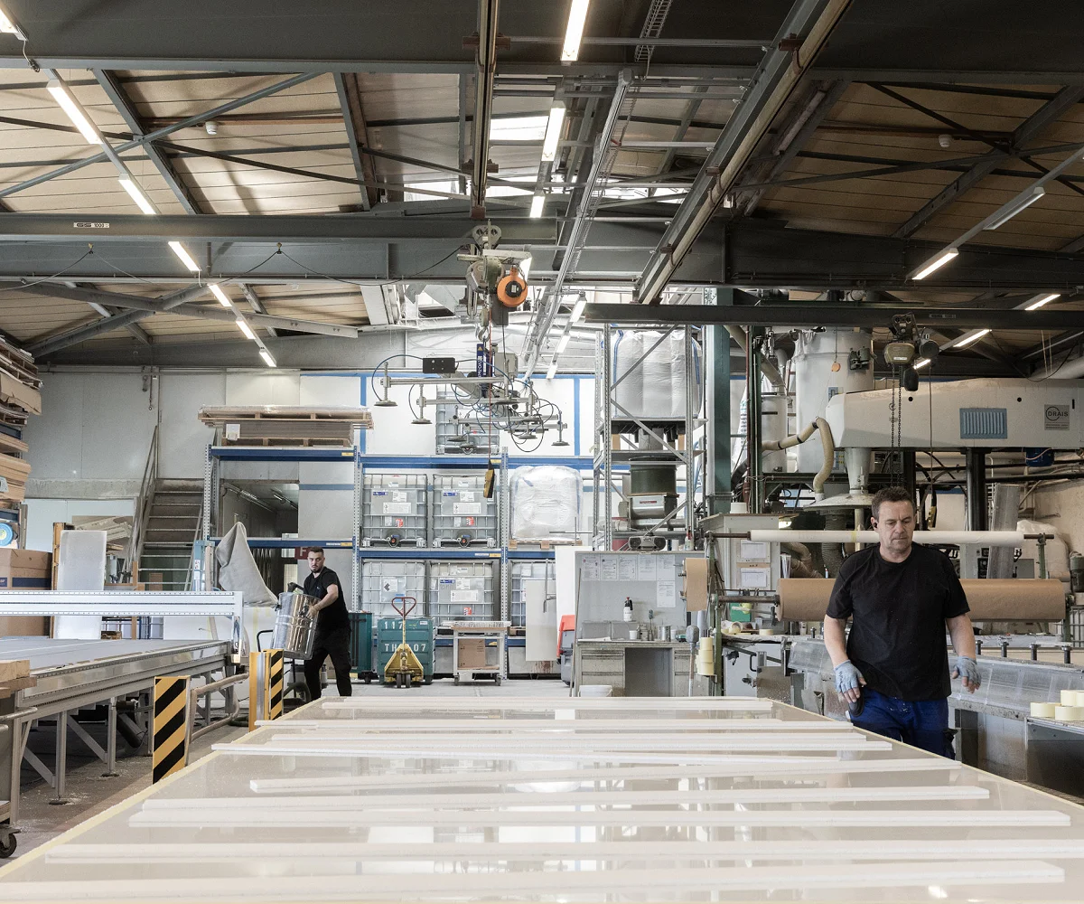 Fotoshooting bei der Coratec AG: Materialoberfläche im Detail