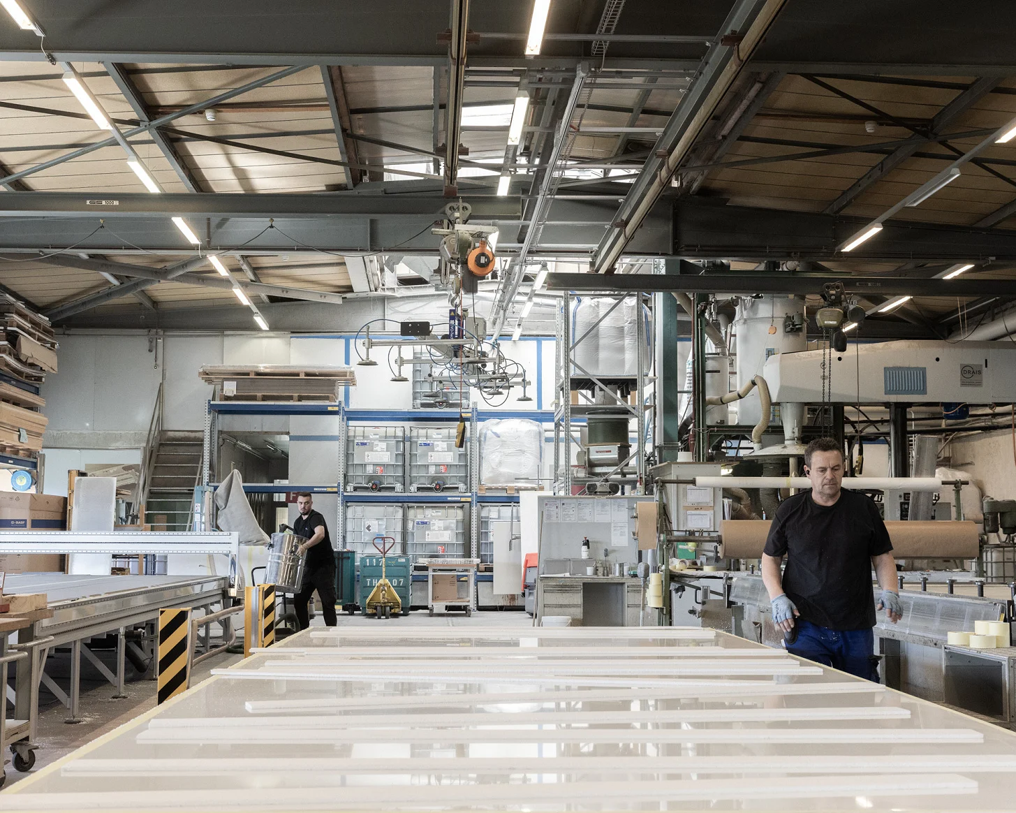 Fotoshooting bei der Coratec AG: Materialoberfläche im Detail