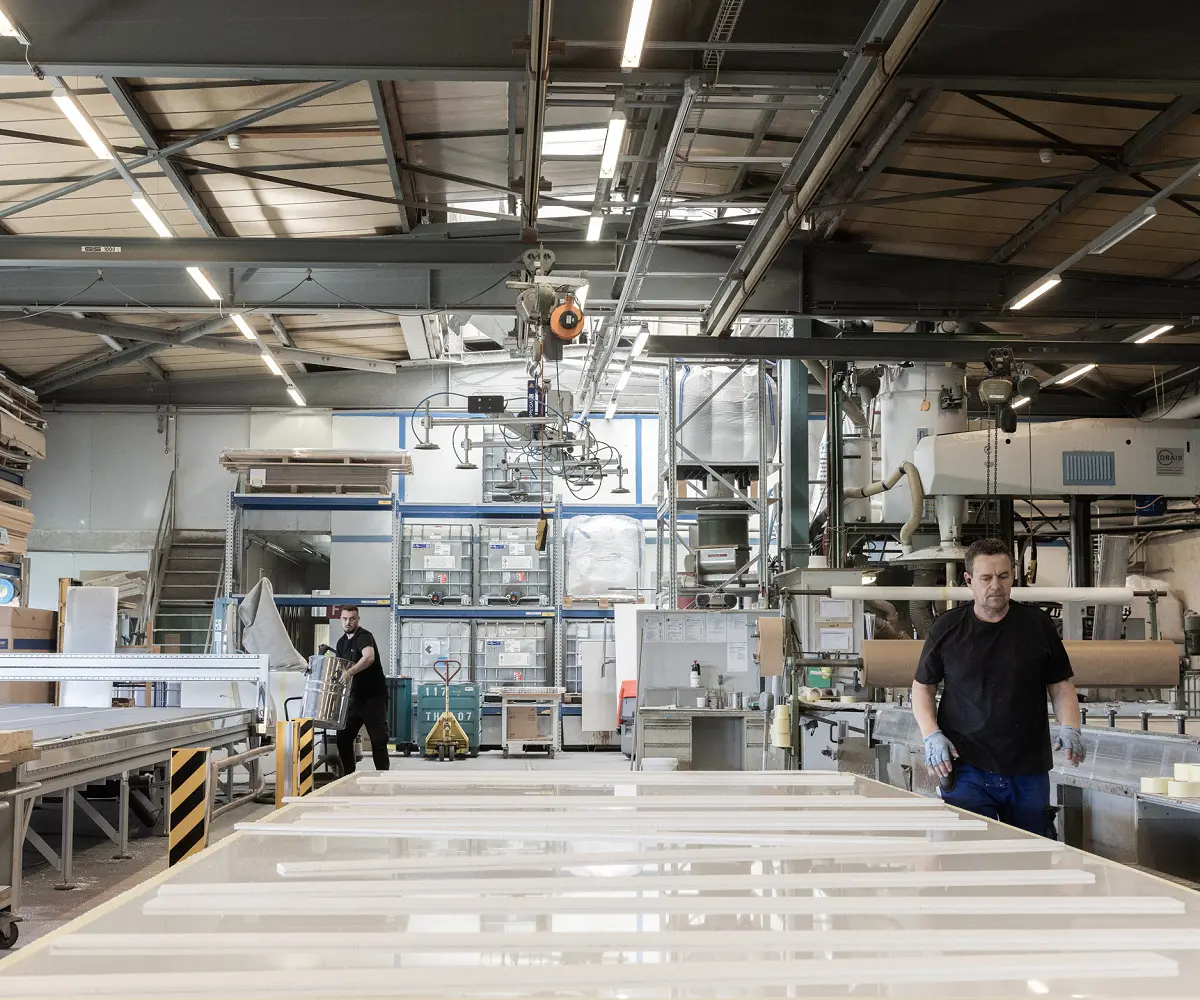 Fotoshooting bei der Coratec AG: Materialoberfläche im Detail
