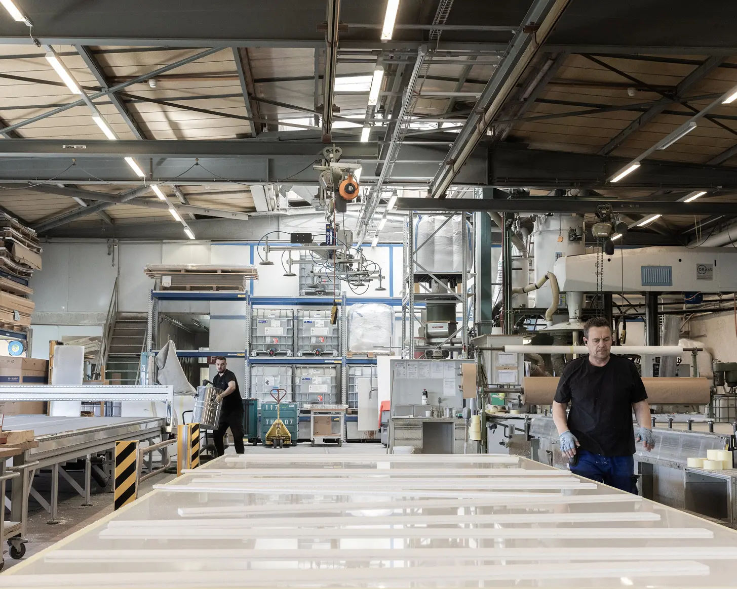 Fotoshooting bei der Coratec AG: Materialoberfläche im Detail