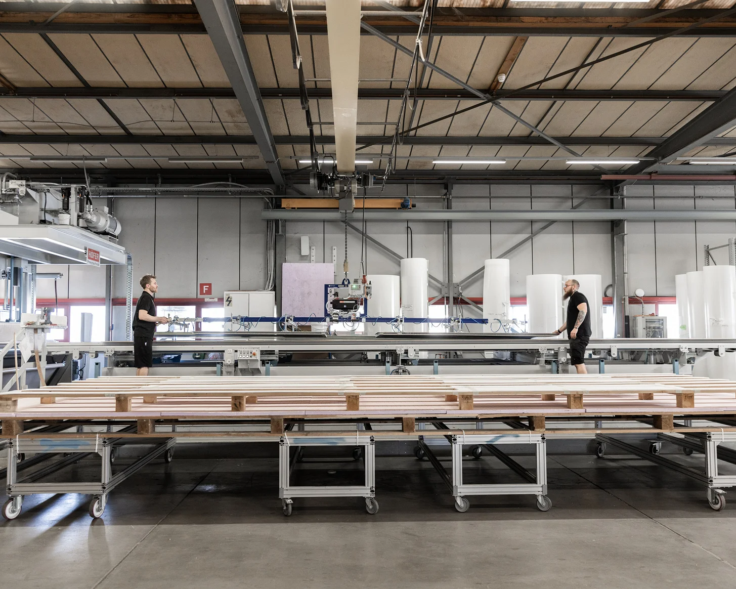 Fotoshooting bei der Coratec AG: Struktur einer Sandwichplatte