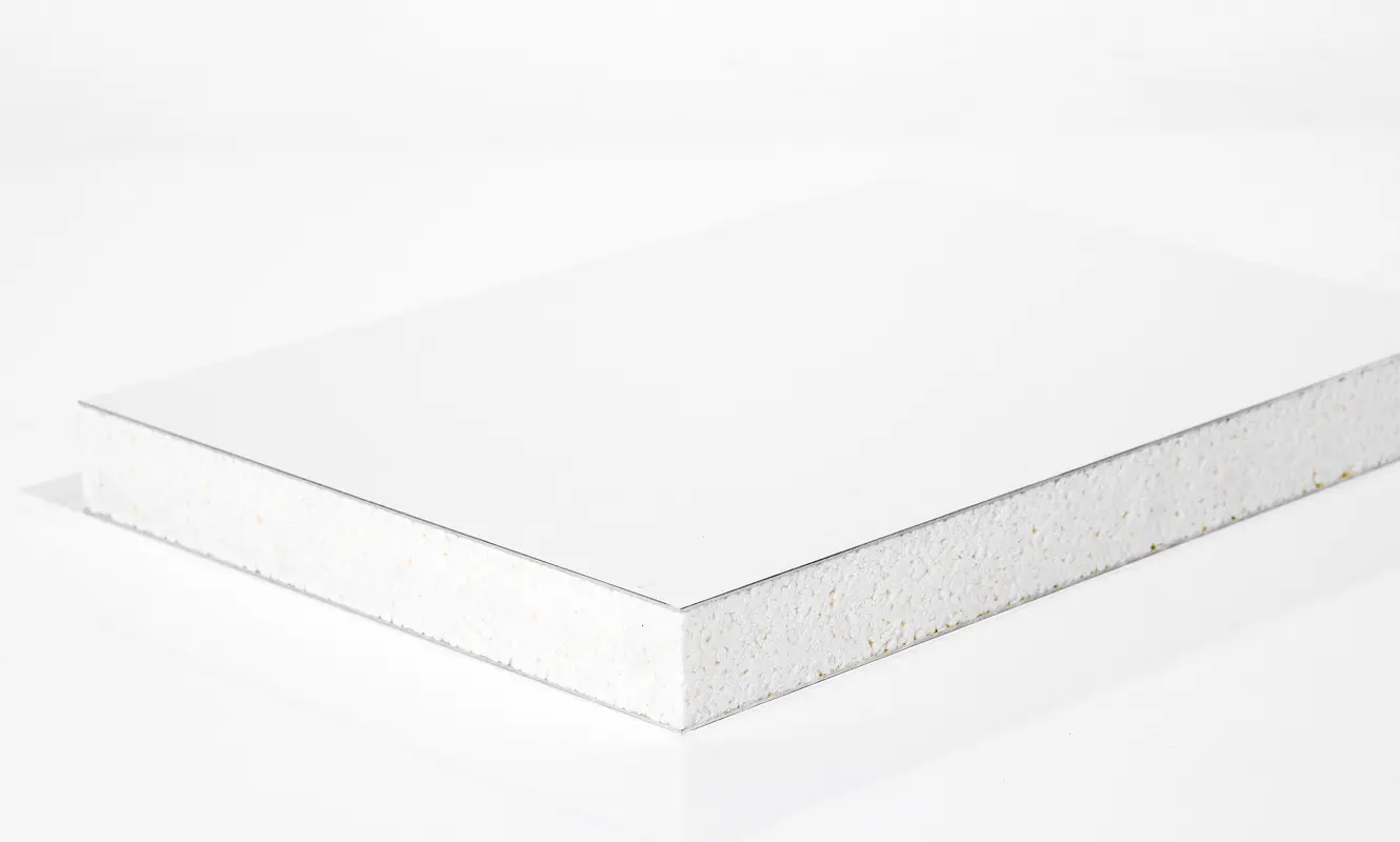 KI-Rendering der Coratec Sandwichplatte Coraplan Aluminium