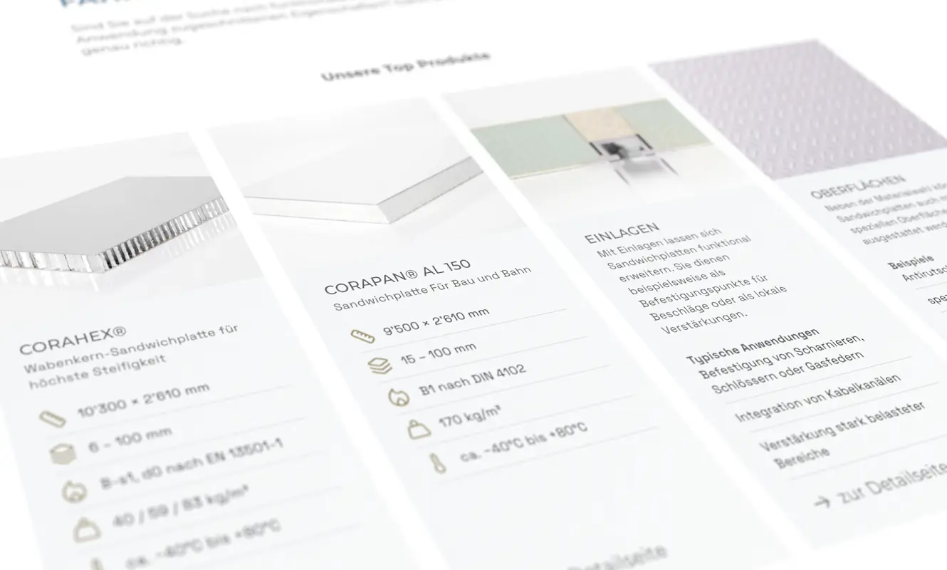 Neue Coratec-Website: Ansicht des digitalen Kalkulators