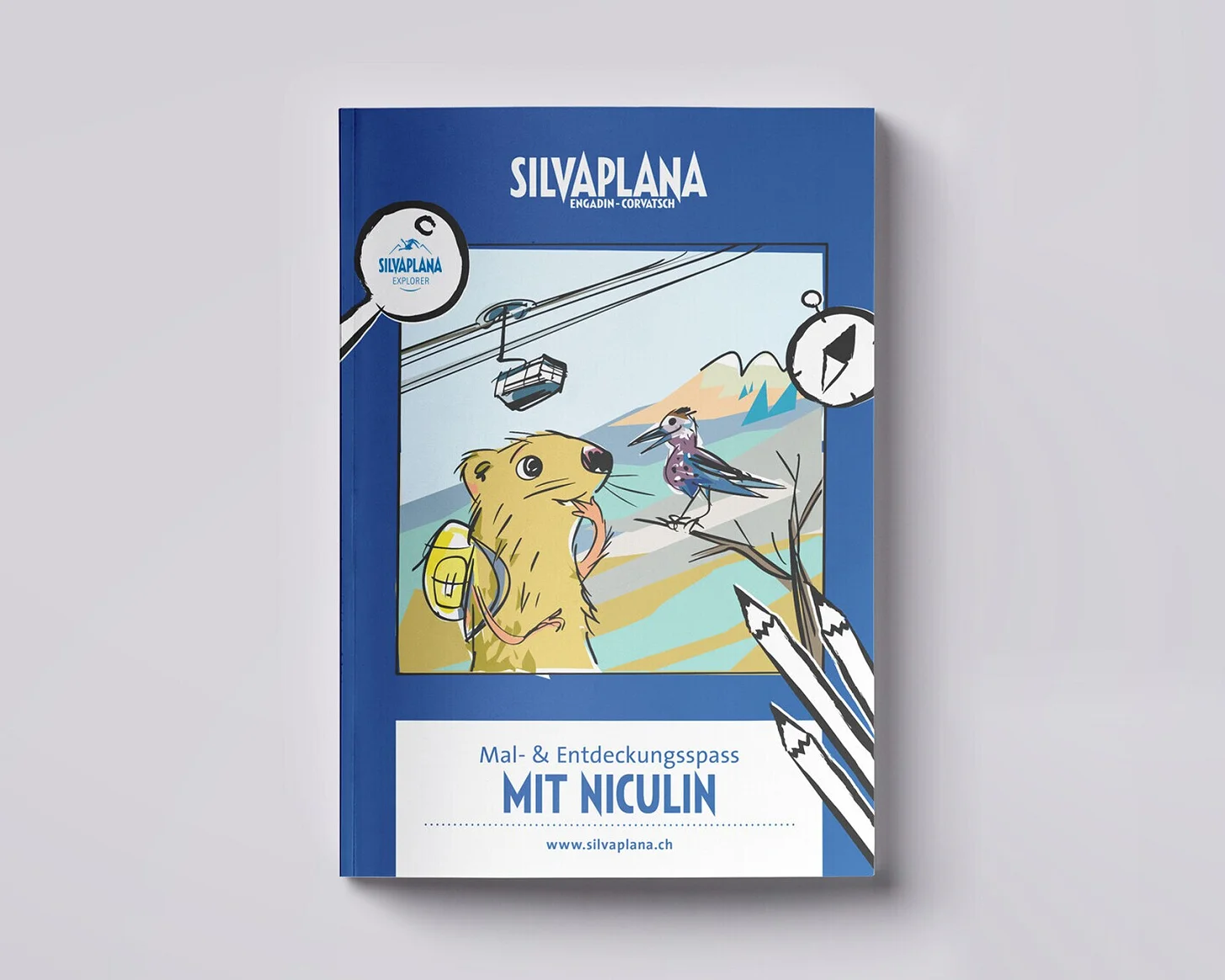Textblatt mit Logo für Silvaplana Tourismus