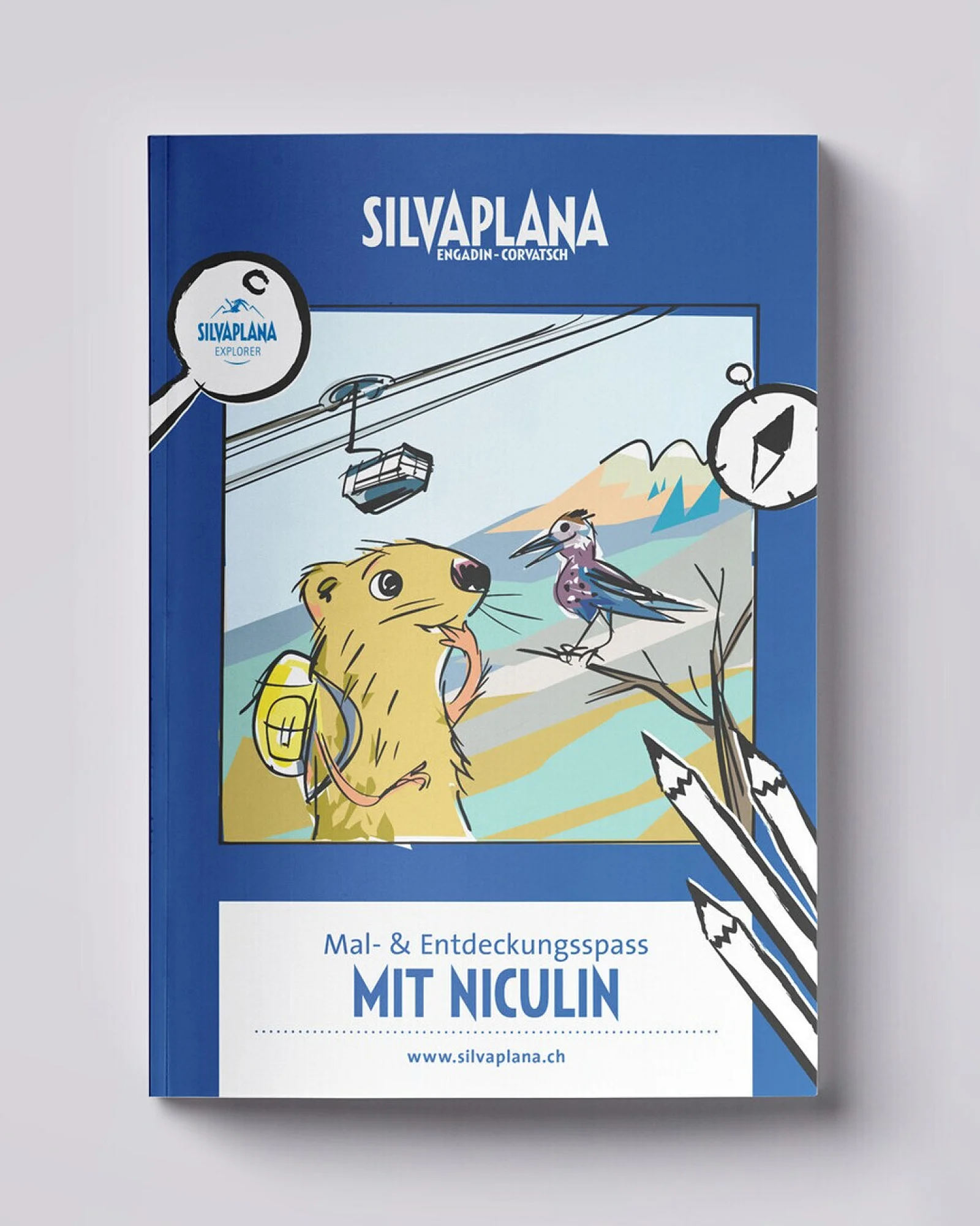 Textblatt mit Logo für Silvaplana Tourismus